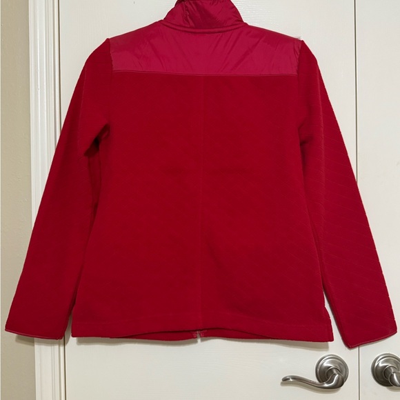 Talbots Red fleece Jacket - Picture 3 of 5